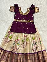 P110: Beautiful Kids Maggamwork Lehenga Set P110: Beautiful Kids Maggamwork Lehenga Set