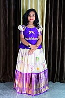 P111: Beautiful Kids Maggam Work Lehenga Set P111: Beautiful Kids Maggam Work Lehenga Set
