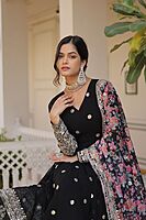 P408: Beautiful Georgette Frock With Duppata