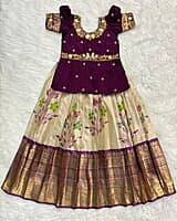 P110: Beautiful Kids Maggamwork Lehenga Set P110: Beautiful Kids Maggamwork Lehenga Set