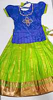 P596: Ready To Ship Beautiful Soft Silk Kids Lehenga Set