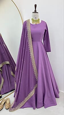 B3082: Georgette Frocks With Duppata