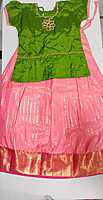 P597: Ready To Ship Beautiful Soft Silk Kids Lehenga Set