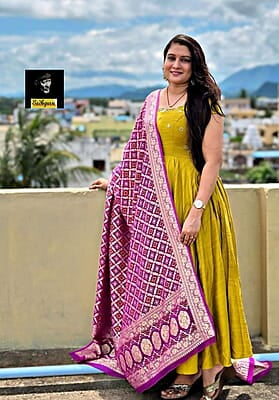 M1056: Beautiful Designer Frock With Duppata