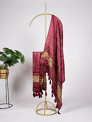 B1474: Beautiful Gajji Silk Duppata