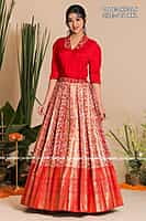 B3340: Beautiful Pure Dola Silk Lehanga Set