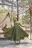 V510: Beautiful Georgette frocks with duppata