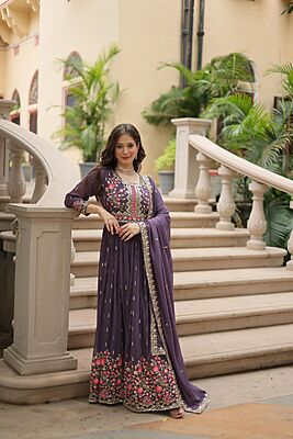 P409:Beautiful 3pc Georgette Sharara Sets