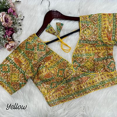 V184:Readymade sequins work blouses