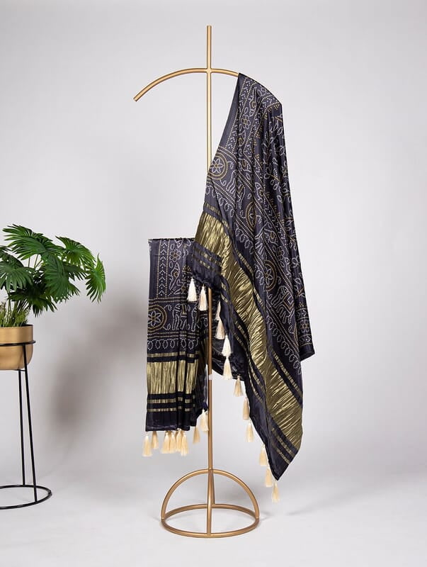 B1480: Beautiful Gajji Silk Duppata