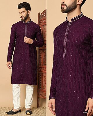C025: Beautiful Mens Kurta Pajama With Jacket
