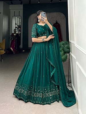 V182: Beautiful Designer Georgette Lehanga set