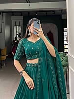 V182: Beautiful Designer Georgette Lehanga set