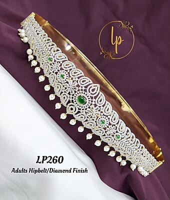 V45: Beautiful Diamond Finish Waist belt