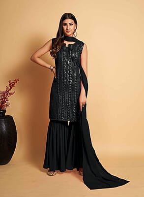 B1488: Beautiful 3PC Sharara Sets