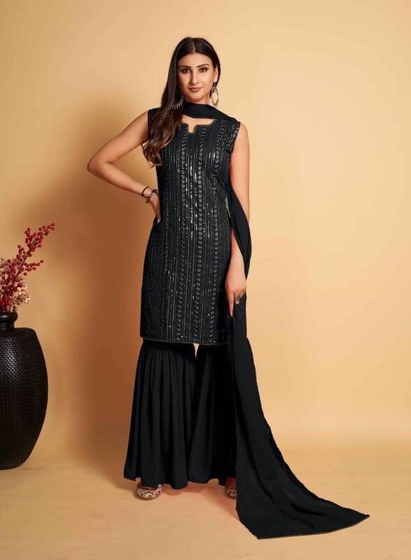 B1488: Beautiful 3PC Sharara Sets