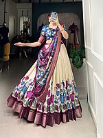 V543: Beautiful Dola Silk Lehanga Sets