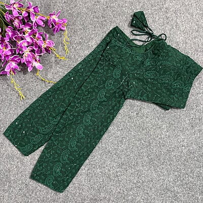 V303: Beautiful Readymade lucknowi work full sleeves blouses