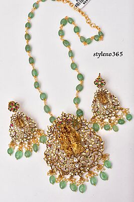 V456: Beautiful Radhakrishna Pendent Beads Chain