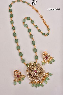 V457: Beautful Vinyaka Pendent Beads Chain