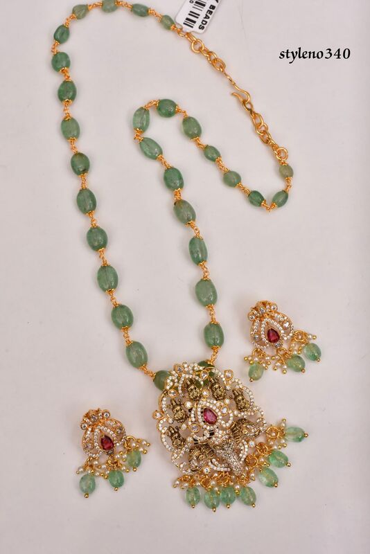 V457: Beautful Vinyaka Pendent Beads Chain