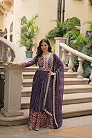P409:Beautiful 3pc Georgette Sharara Sets