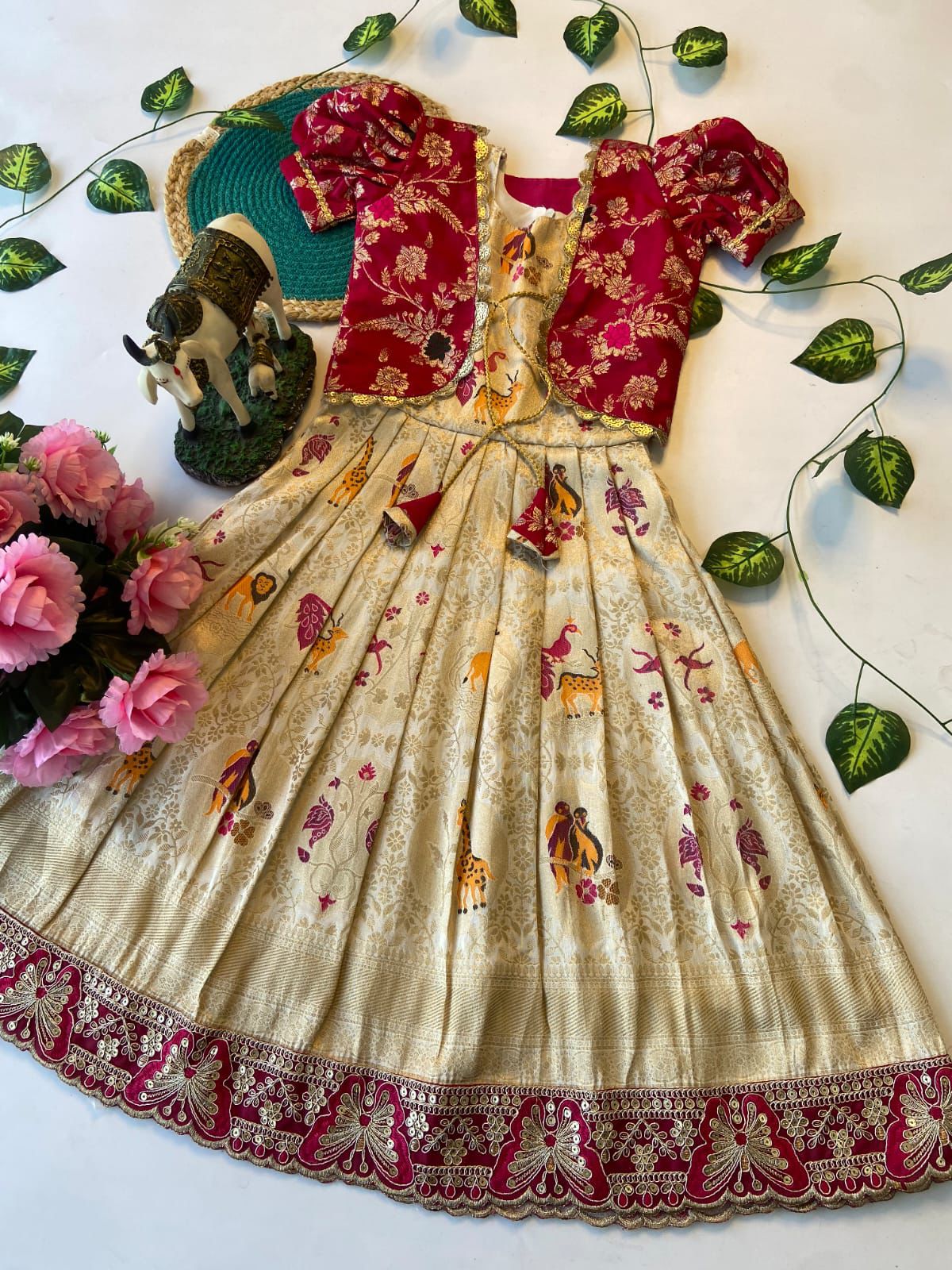 P505: Beautiful Kids Frocks With jacket