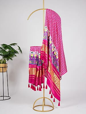 B1483: Beautiful Gjji Silk Duppata