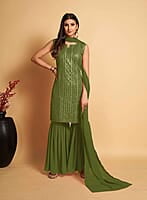 B1488: Beautiful 3PC Sharara Sets