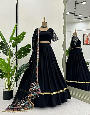 V09: Beautiful Georgette Lehanga Set