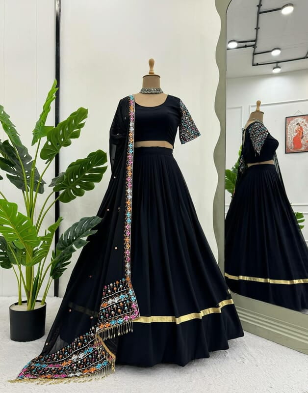 V09: Beautiful Georgette Lehanga Set