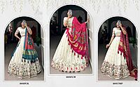 P708: Beautiful Dola Silk Lehangas Comes With Gajji Silk Duppata