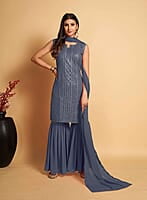 B1488: Beautiful 3PC Sharara Sets