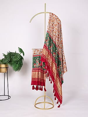 B1484: Beautiful Gajji Silk Duppata