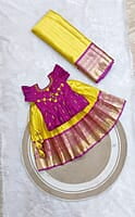 B3342: Beautiful Soft Silk Kids Designer Lehenga Set B3342: Beautiful Soft Silk Kids Designer Lehenga Set
