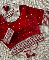 V146: Beautiful Readymade velvet blouses with belt V146: Beautiful Readymade velvet blouses with belt