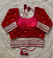 V146: Beautiful Readymade velvet blouses with belt V146: Beautiful Readymade velvet blouses with belt