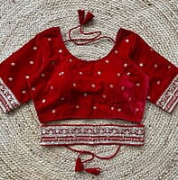 V146: Beautiful Readymade velvet blouses with belt V146: Beautiful Readymade velvet blouses with belt