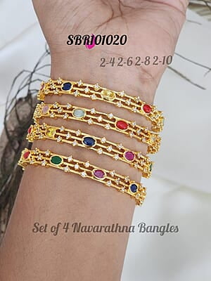 V261: Beautiful Navaratana Bangles