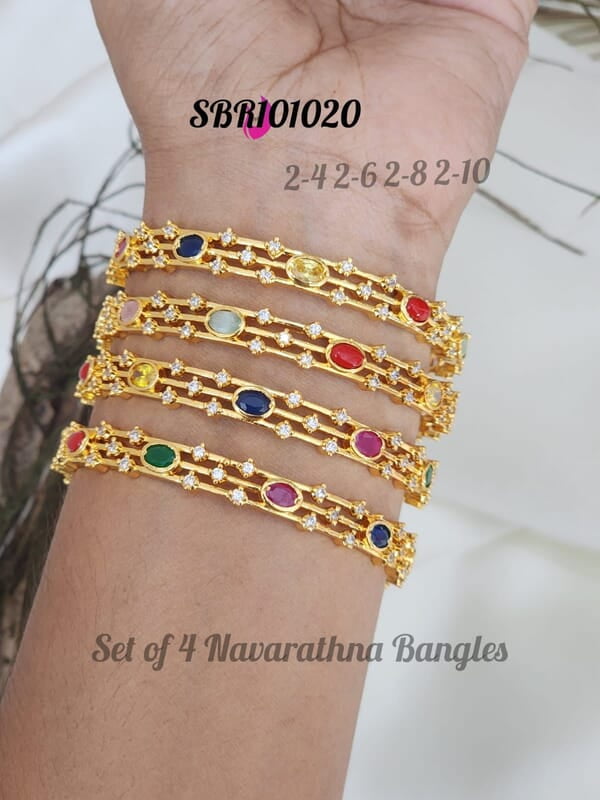 V261: Beautiful Navaratana Bangles