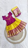 B3342: Beautiful Soft Silk Kids Designer Lehenga Set B3342: Beautiful Soft Silk Kids Designer Lehenga Set