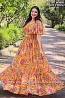 B202: Beautiful Georgette Long Dress