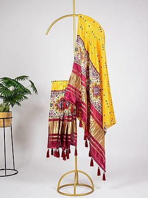 B1487: Beautiful Gajji Silk Duppata