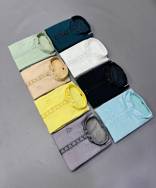 P615: Mens Silk Kurtapajama Sets