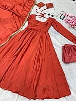 V149: Beautiful 3pc Chinnon Anarkali Dress Sets