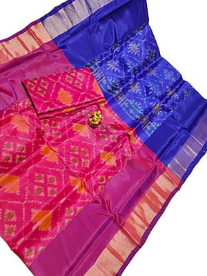 M1241:Beautiful Uppada soft silk sarees it comes with unstitched blouse