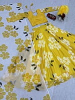 V150: Beautiful Georgette Croptop Lehanga Sets V150: Beautiful Georgette Croptop Lehanga Sets