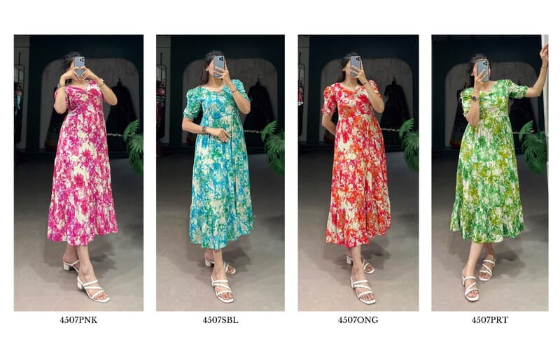 B1463: Beautiful Georgette Frocks