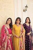 M884: Beautiful Georgette Long Frock With Duppata