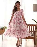 B2098: Beautiful Georgette Frocks